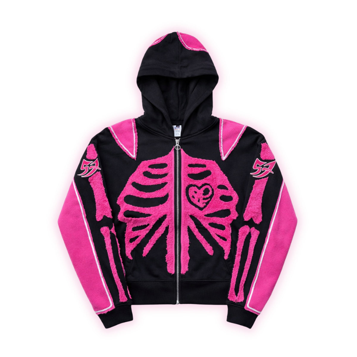 OMAR COURTZ - The Heart Of Ousi Oversized Zip Hoodie