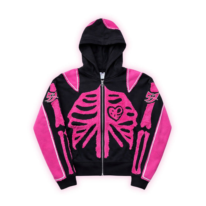 OMAR COURTZ - The Heart Of Ousi Oversized Zip Hoodie